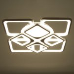 Люстра с ПДУ 59112/8WT LED 240Вт 3000-6000К диммер белый 55х55х10 см