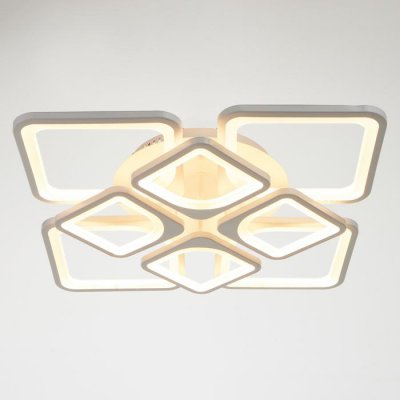 Люстра с ПДУ 59112/8WT LED 240Вт 3000-6000К диммер белый 55х55х10 см