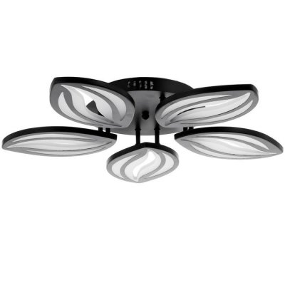 Люстра с ПДУ 59113/5BK LED 120Вт 3000-6000К диммер черный 55х55х7 см