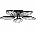 Люстра с ПДУ 59113/5BK LED 120Вт 3000-6000К диммер черный 55х55х7 см