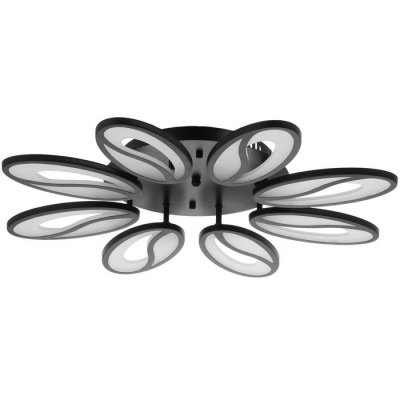 Люстра с ПДУ 59114/8BK LED 160Вт 3000-6000К диммер черный 70х70х7 см Люстра с ПДУ 59114/8BK LED 160Вт 3000-6000К диммер черный 70х70х7 см