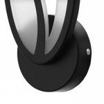 Бра 59114/1w BK LED 10Вт 4000К черный 11х5х27 см