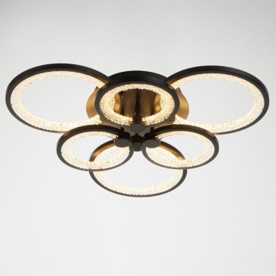 Люстра с ПДУ 59116/6BK LED 162Вт 3000-6000К диммер черный 65х65х10 см Люстра с ПДУ 59116/6BK LED 162Вт 3000-6000К диммер черный 65х65х10 см