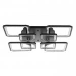 Люстра с ПДУ 59117/8BK LED 240Вт 3000-6000К диммер черный 55х55х10 см