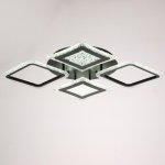 Люстра с ПДУ 59118/4BK LED 160Вт 3000-6000К диммер черный 55х55х5 см