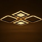 Люстра с ПДУ 59118/4BK LED 160Вт 3000-6000К диммер черный 55х55х5 см