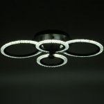 Люстра с ПДУ 59119/4BK LED 80Вт 3000-6000К диммер черный 60х40х10 см