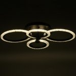 Люстра с ПДУ 59119/4BK LED 80Вт 3000-6000К диммер черный 60х40х10 см