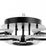 Люстра с ПДУ 59120/6BK LED 120Вт 3000-6000К диммер черный 65х65х10 см