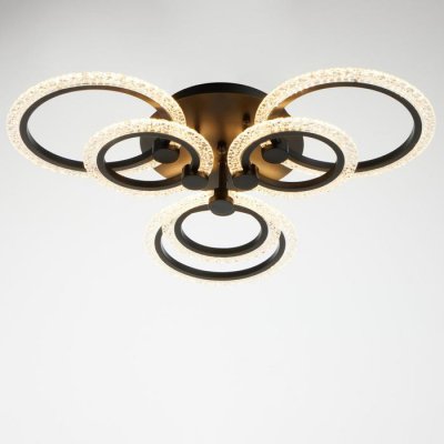 Люстра с ПДУ 59120/6BK LED 120Вт 3000-6000К диммер черный 65х65х10 см Люстра с ПДУ 59120/6BK LED 120Вт 3000-6000К диммер черный 65х65х10 см