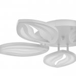 Люстра с ПДУ 59113/5WT LED 120Вт 3000-6000К диммер белый 55х55х7 см