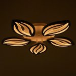 Люстра с ПДУ 59113/5WT LED 120Вт 3000-6000К диммер белый 55х55х7 см