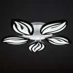 Люстра с ПДУ 59113/5WT LED 120Вт 3000-6000К диммер белый 55х55х7 см