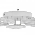 Люстра с ПДУ 59113/5WT LED 120Вт 3000-6000К диммер белый 55х55х7 см