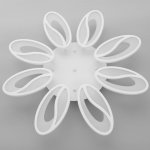 Люстра с ПДУ 59114/8WT LED 160Вт 3000-6000К диммер белый 70х70х7 см