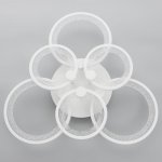 Люстра с ПДУ 59116/6WT LED 162Вт 3000-6000К диммер белый 65х65х10 см