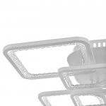 Люстра с ПДУ 59117/8WT LED 240Вт 3000-6000К диммер белый 55х55х10 см