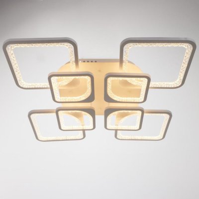 Люстра с ПДУ 59117/8WT LED 240Вт 3000-6000К диммер белый 55х55х10 см