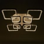 Люстра с ПДУ 59117/8WT LED 240Вт 3000-6000К диммер белый 55х55х10 см