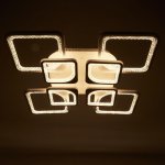 Люстра с ПДУ 59117/8WT LED 240Вт 3000-6000К диммер белый 55х55х10 см