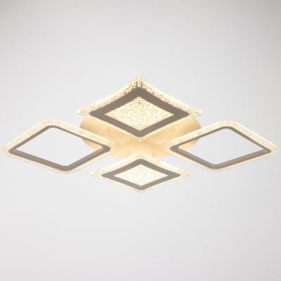 Люстра с ПДУ 59118/4WT LED 160Вт 3000-6000К диммер белый 55х55х5 см Люстра с ПДУ 59118/4WT LED 160Вт 3000-6000К диммер белый 55х55х5 см