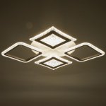 Люстра с ПДУ 59118/4WT LED 160Вт 3000-6000К диммер белый 55х55х5 см