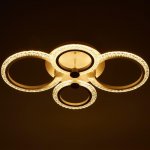 Люстра с ПДУ 59119/4WT LED 80Вт 3000-6000К диммер белый 60х40х10 см