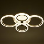 Люстра с ПДУ 59119/4WT LED 80Вт 3000-6000К диммер белый 60х40х10 см