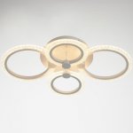 Люстра с ПДУ 59119/4WT LED 80Вт 3000-6000К диммер белый 60х40х10 см