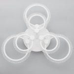 Люстра с ПДУ 59120/6WT LED 120Вт 3000-6000К диммер белый 65х65х10 см