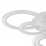 Люстра с ПДУ 59120/6WT LED 120Вт 3000-6000К диммер белый 65х65х10 см