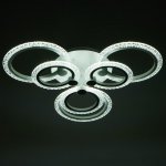 Люстра с ПДУ 59120/6WT LED 120Вт 3000-6000К диммер белый 65х65х10 см