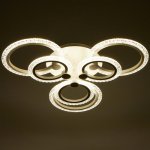 Люстра с ПДУ 59120/6WT LED 120Вт 3000-6000К диммер белый 65х65х10 см