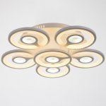 Люстра с ПДУ 59121/6WT LED 150Вт 3 режима диммер белый 52х52х14 см