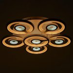 Люстра с ПДУ 59121/6WT LED 150Вт 3 режима диммер белый 52х52х14 см