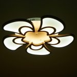 Люстра с ПДУ 59135/5WT LED 75+75Вт 3 режима диммер белый 60х60х14 см