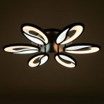 Люстра с ПДУ 59114/6BK LED 60+60Вт 3 режима диммер черный