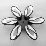 Люстра с ПДУ 59114/6BK LED 60+60Вт 3 режима диммер черный