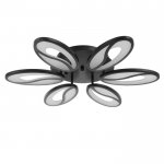 Люстра с ПДУ 59114/6BK LED 60+60Вт 3 режима диммер черный