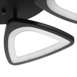 Люстра с ПДУ 59122/6BK LED 110Вт 3 режима диммер черный 40х40х14 см