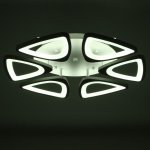 Люстра с ПДУ 59122/6WT LED 110Вт 3 режима диммер белый 40х40х14 см