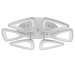 Люстра с ПДУ 59122/6WT LED 110Вт 3 режима диммер белый 40х40х14 см