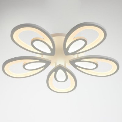 Люстра с ПДУ 59125/5WT LED 90+90Вт 3 режима диммер белый 65х65х14 см