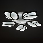 Люстра с ПДУ 59133/5WT LED 70+70Вт 3 режима диммер белый 67х67х14 см