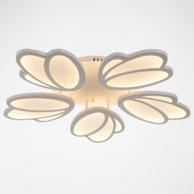 Люстра с ПДУ 59133/5WT LED 70+70Вт 3 режима диммер белый 67х67х14 см