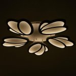 Люстра с ПДУ 59133/5WT LED 70+70Вт 3 режима диммер белый 67х67х14 см