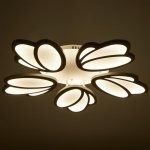 Люстра с ПДУ 59133/5WT LED 70+70Вт 3 режима диммер белый 67х67х14 см