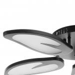 Люстра с ПДУ 59128/5BK LED 70+70Вт 3 режима диммер черный 67х67х14 см