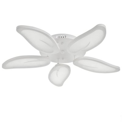 Люстра с ПДУ 59128/5WT LED 70+70Вт 3 режима диммер белый 67х67х14 см