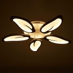 Люстра с ПДУ 59128/5WT LED 70+70Вт 3 режима диммер белый 67х67х14 см